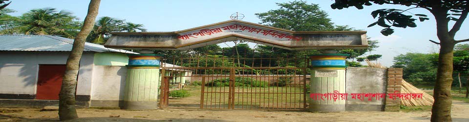 ব্যাংগাড়ীয়া মহাশ্মশান মন্দিরাঙ্গন,খোকসা,কুষ্টিয়া ।
