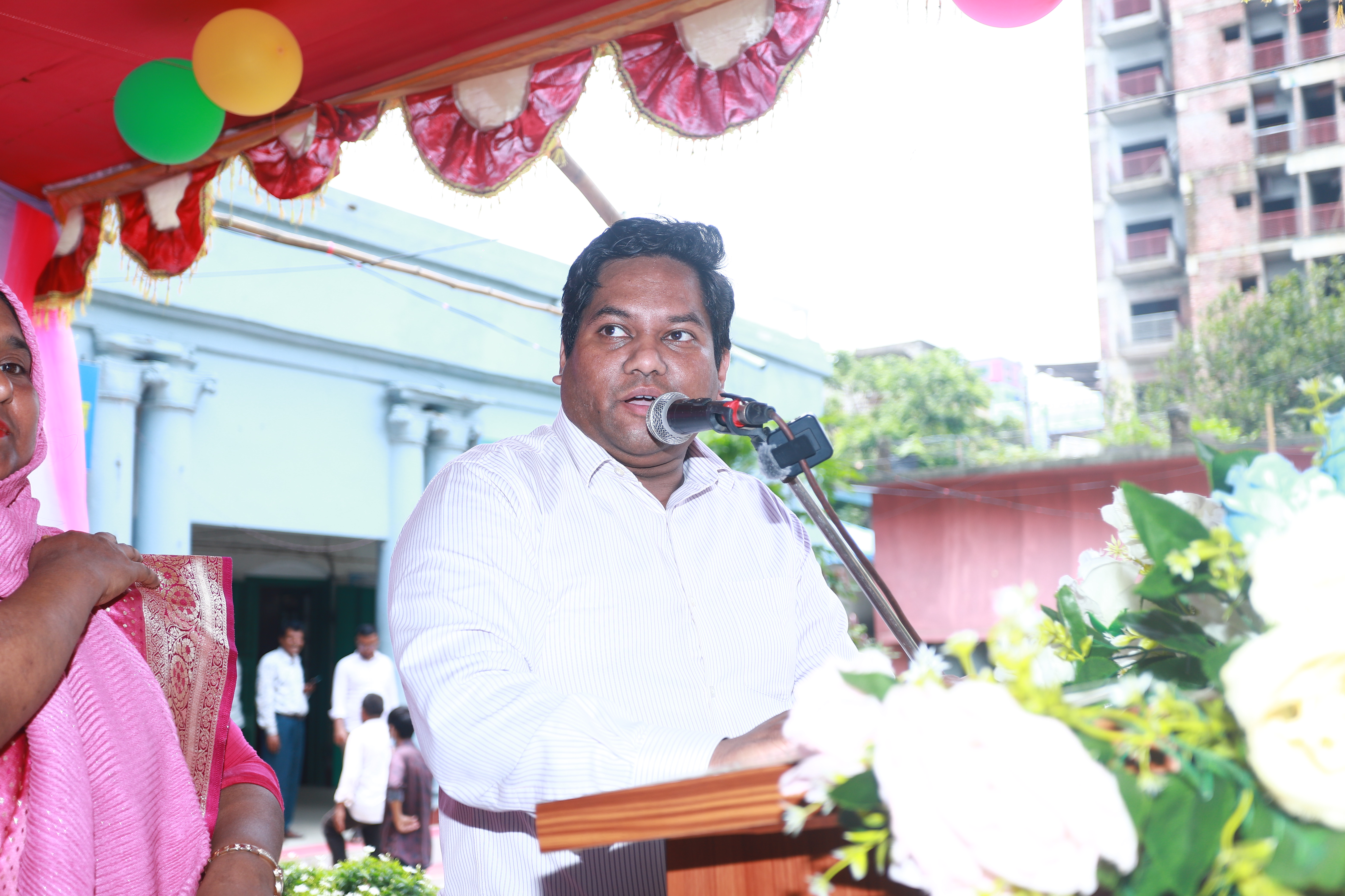মেলা প্রাঙ্গণে উপজেলা নির্বাহী অফিসার (ইউএনও) মহোদয়ের সভাপতিত্বে আধুনিক ও স্মার্ট ভূমি ব্যবস্থাপনা বিষয়ক ‘জনসচেতনতামূলক সভা’র আয়োজন।