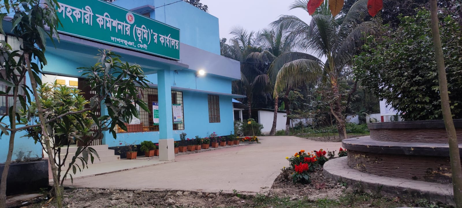 Dusk view of AC Land office