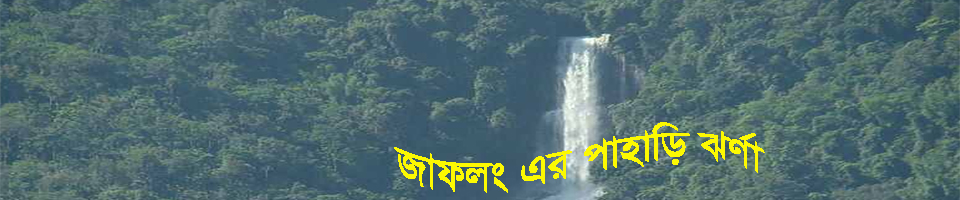 জাফলং এর পাহাড়ি ঝর্ণা