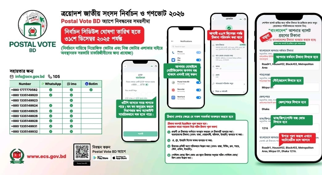 ত্রয়োদশ জাতীয় সংসদ নির্বাচনে প্রচারণা সংক্রান্ত নির্দেশিকা