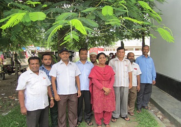 AC(land), Mallika Dey,along with office staff