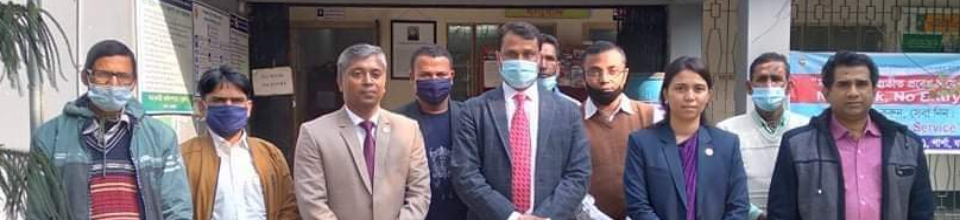 রাসনা শারমিন মিথি স্যার, ডিসি স্যার ও ইউ এন ও স্যার এর সাথে