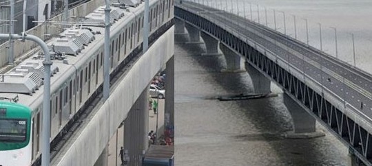পদ্মা সেতু ও মেট্রো রেল