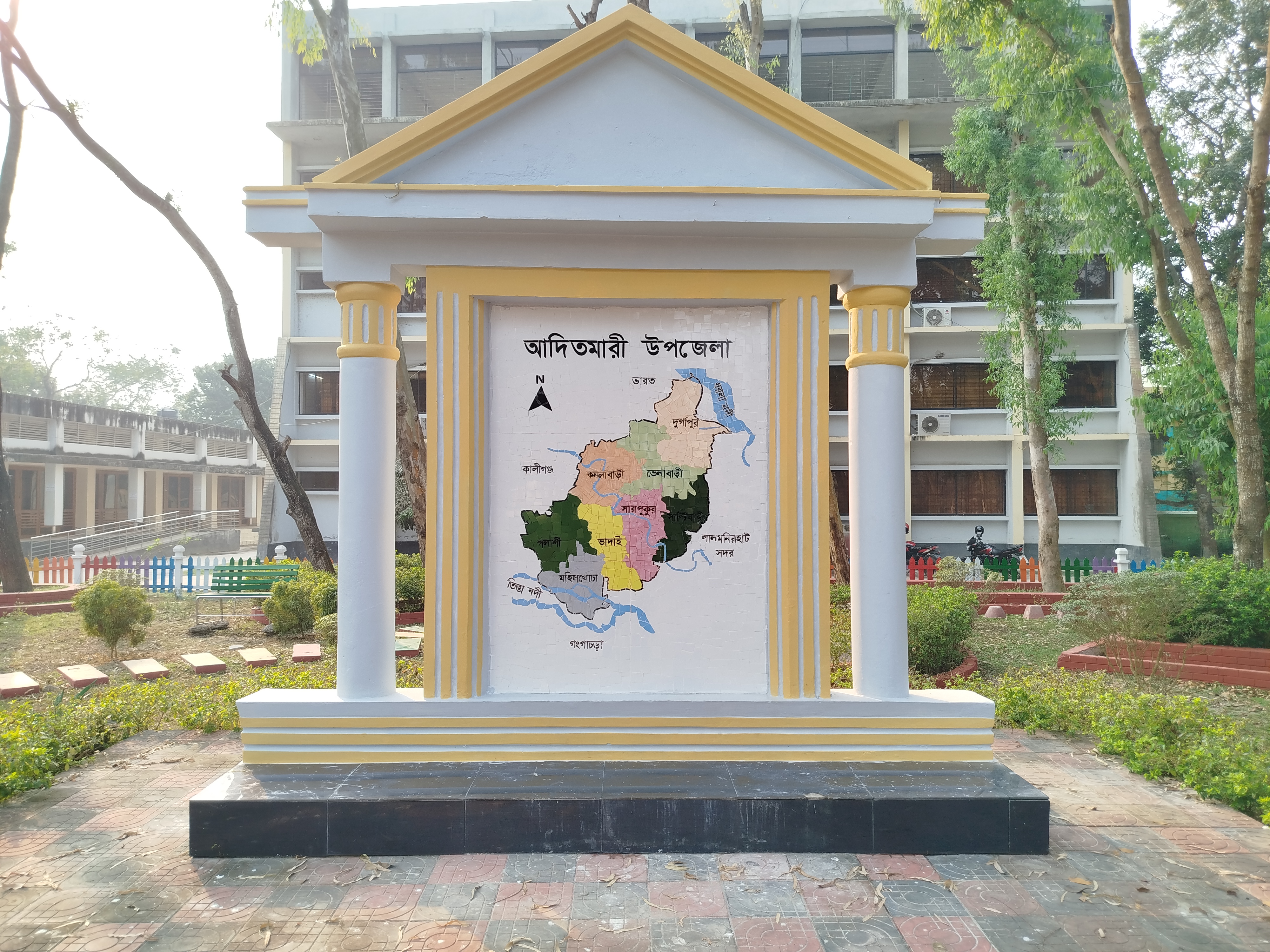 আদিতমারী উপজেলার মানচিত্র