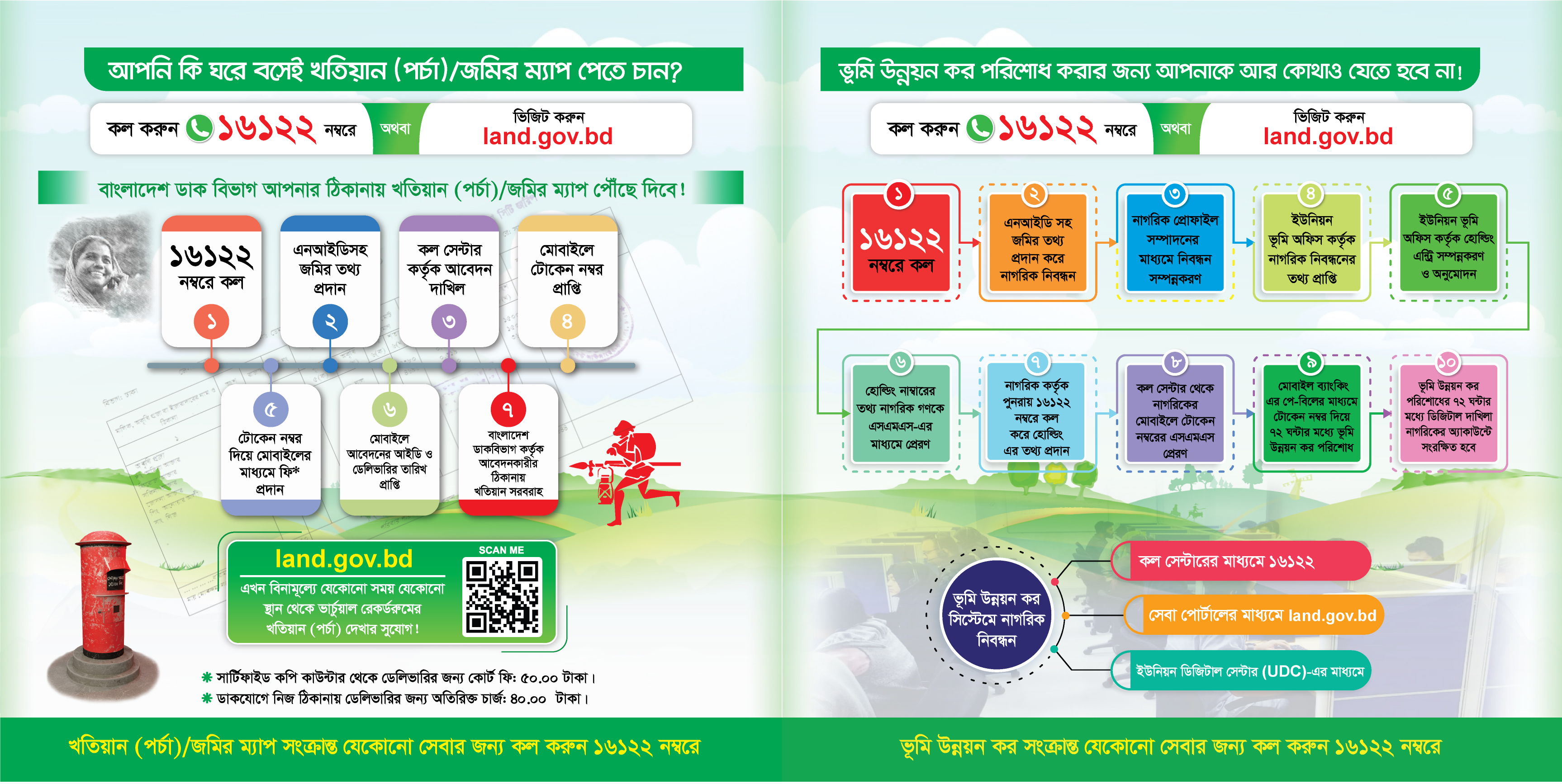 ঘরে বসেই ভূমি সেবা