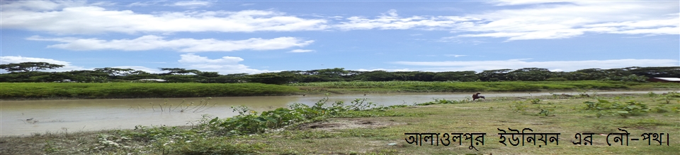 আলাওলপুর ইউনিয়ন পরিষদ নৌ-পথ।