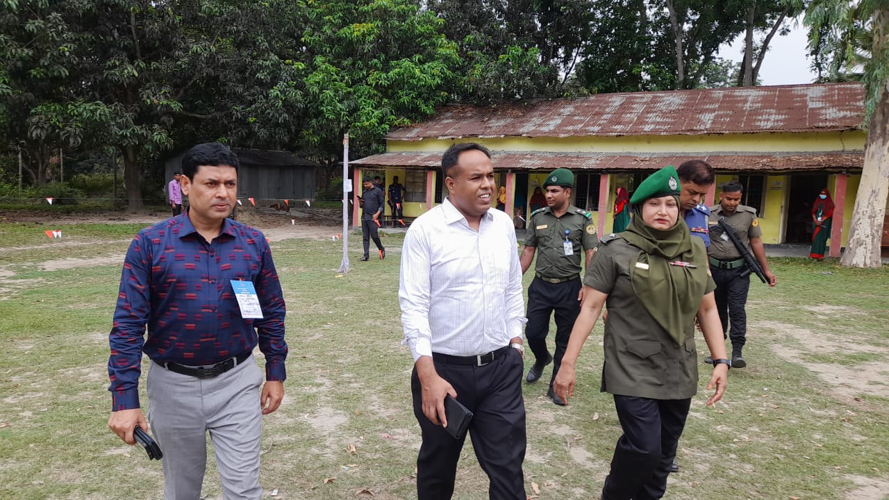 উপজেলা নির্বাচন ২০২৪ এর ভোট কেন্দ্র পরিদর্শন