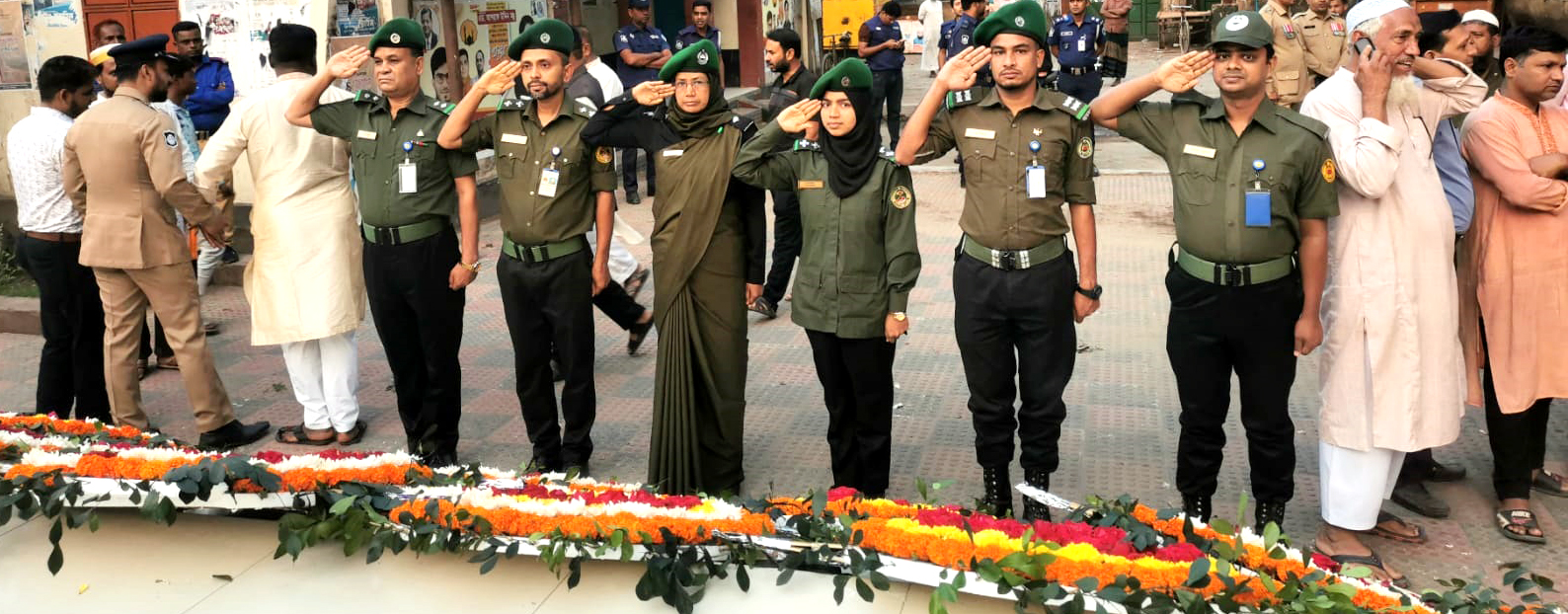 মহন স্বাধীনতা দিবস ও জাতীয় দিবস উপলক্ষে শ্রদ্ধাঞ্জলি