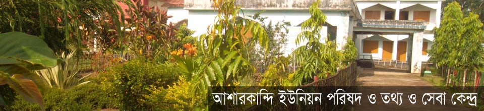 আশারকান্দি ইউনিয়ন পরিষদ ভবন কমপ্লেক্স ও তথ্য সেবা কেন্দ্র।