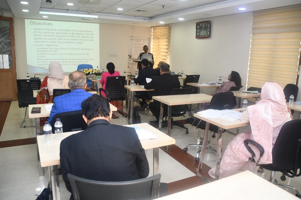 বাংলাদেশ অ্যাক্রেডিটেশন কাউন্সিলের অধীনে ২০২২-২৩ অর্থবছরে বাস্তবায়িত ০৯টি গবেষণা প্রকল্পের চূড়ান্ত প্রতিবেদন উপস্থাপন সংক্রান্ত কর্মশালা