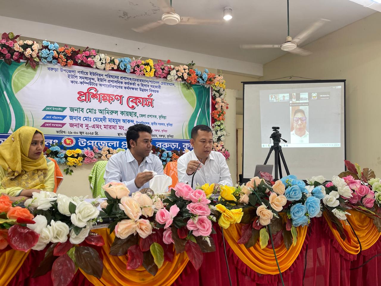ইউপি প্রশাসক/চেয়ারম্যান,প্রশাসনিক কর্মকর্তা, হিসাব সহকারী ও সদস্যগণের প্রশিক্ষণ