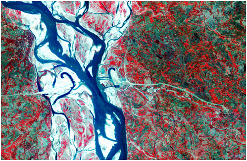 বঙ্গবন্ধু সেতু অবস্থান