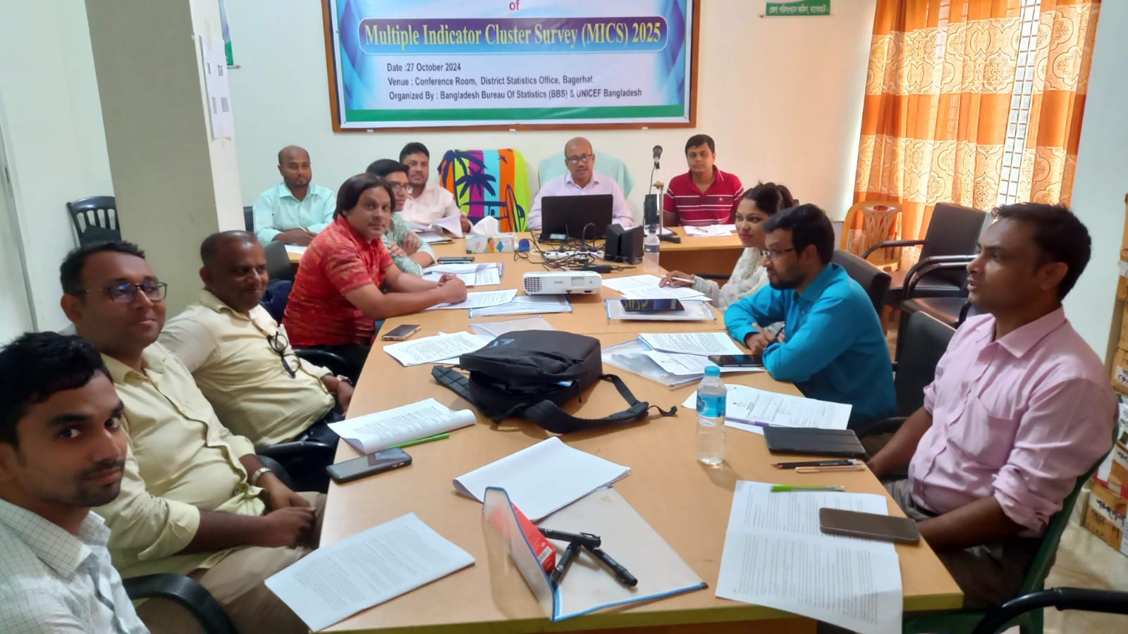 মাল্টিপল ইন্ডিকেটর ক্লাসটার সার্ভে এর প্রশিক্ষণ কর্মশালা ।