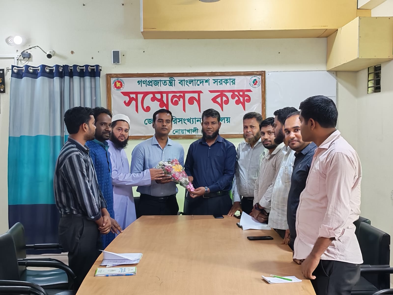 পরিসংখ্যান কর্মকর্তা হিসাবে যোগদান করেন জনাব বিপ্লব চক্রবর্তী