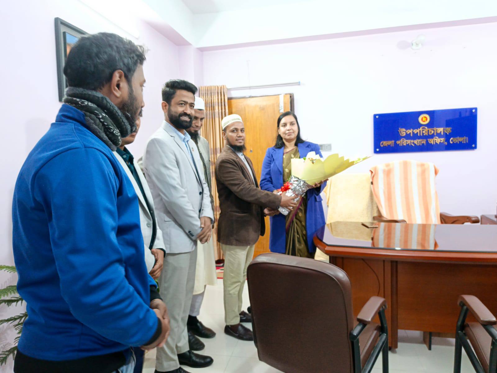 উপসচিব স্যার কর্তৃক জেলা অফিস পরিদর্শন