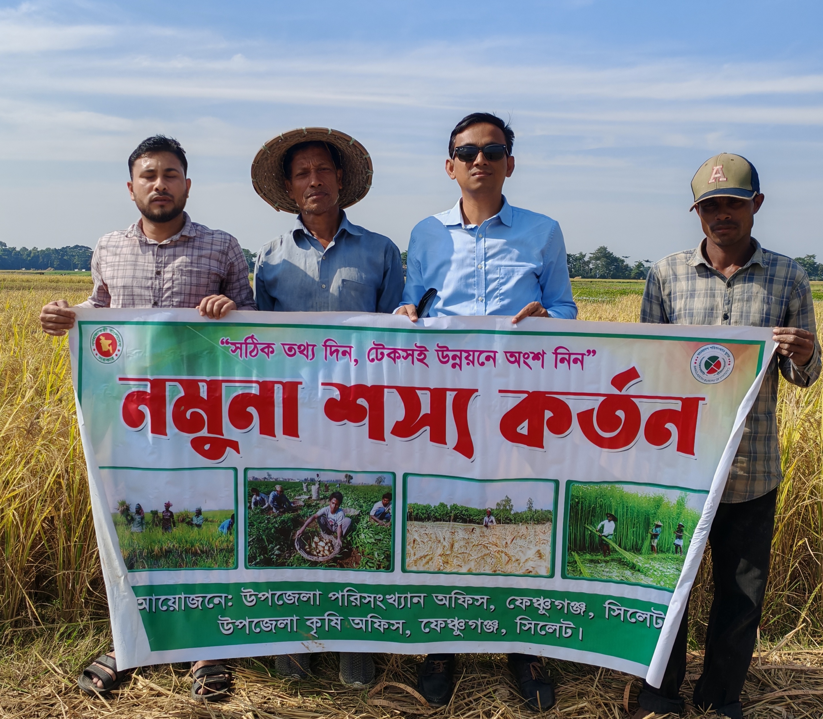 নমুনা শস্য কর্তন (আমন)