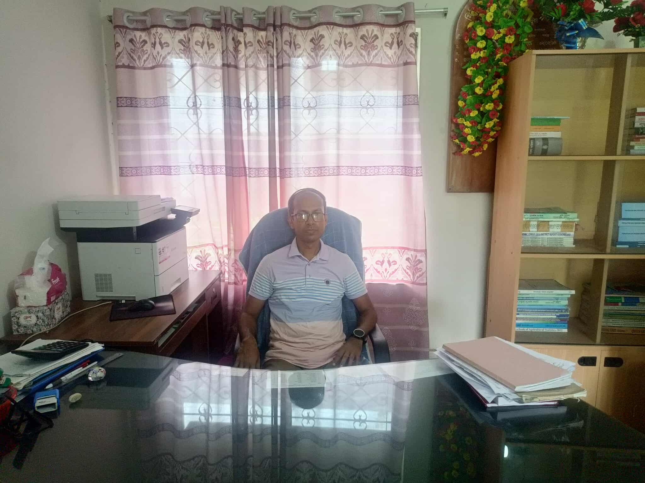 জনাব মোঃ মহিদুল ইসলাম, উপপরিচালক(ভারপ্রাপ্ত) স্যারের মিঠামইন উপজেলায় আগমন