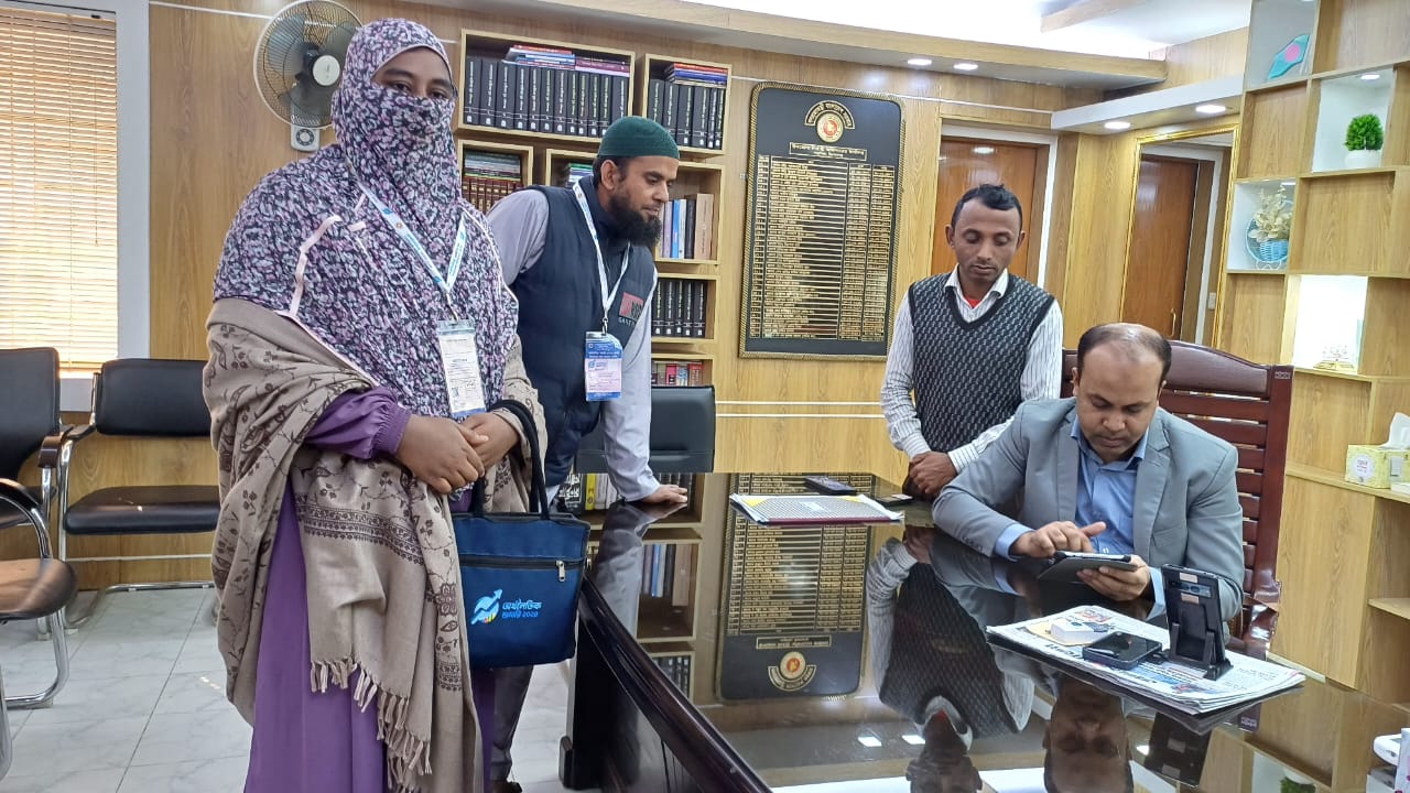 জনশুমারি ও গৃহগণনা-২০২২ এর তথ্য সংগ্রহ ইউএনও স্যারের