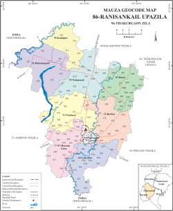 রাণীশংকৈল উপজেলা মানচিত্র