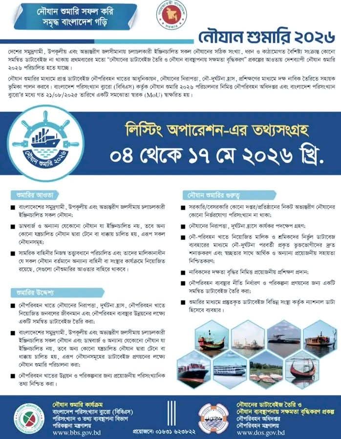 নৌশুমারি-২০২৬