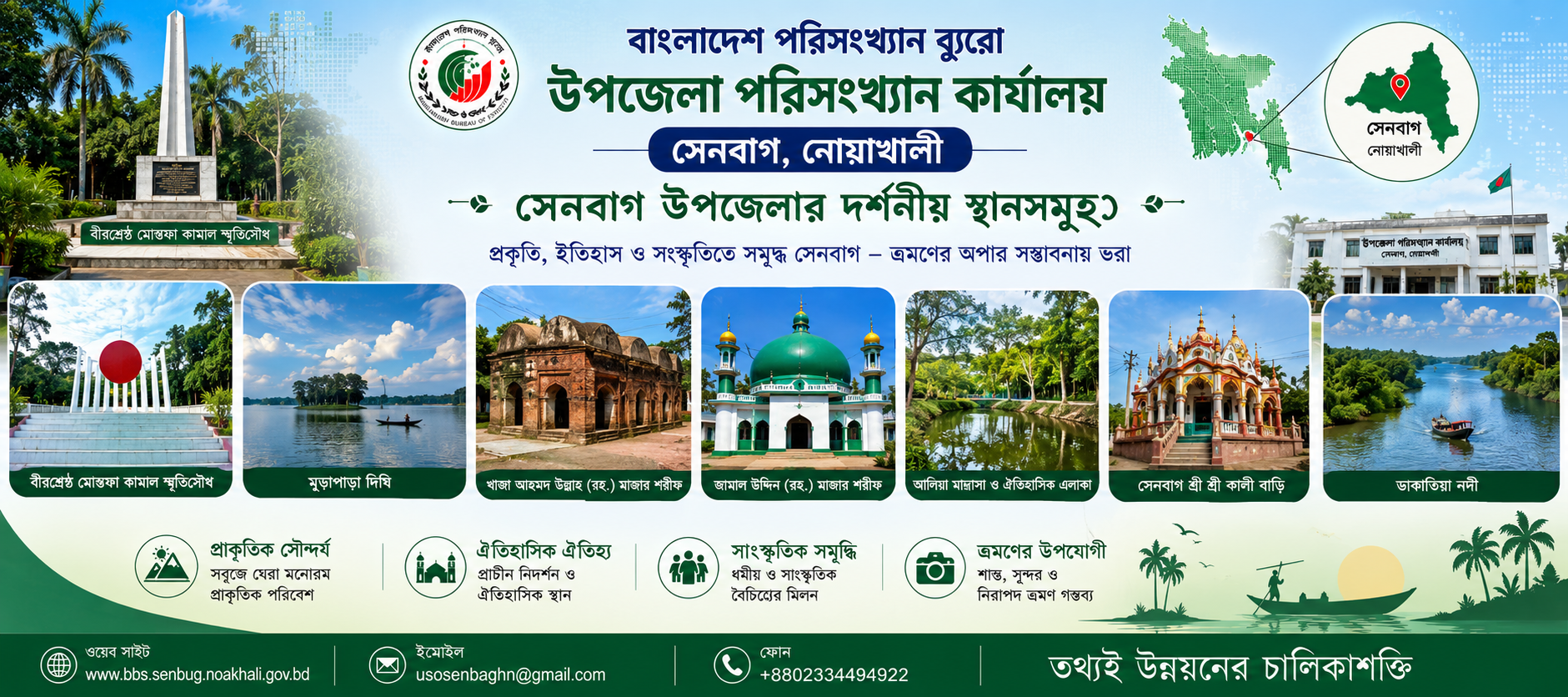 সেনবাগ এর দর্শীয় স্থান