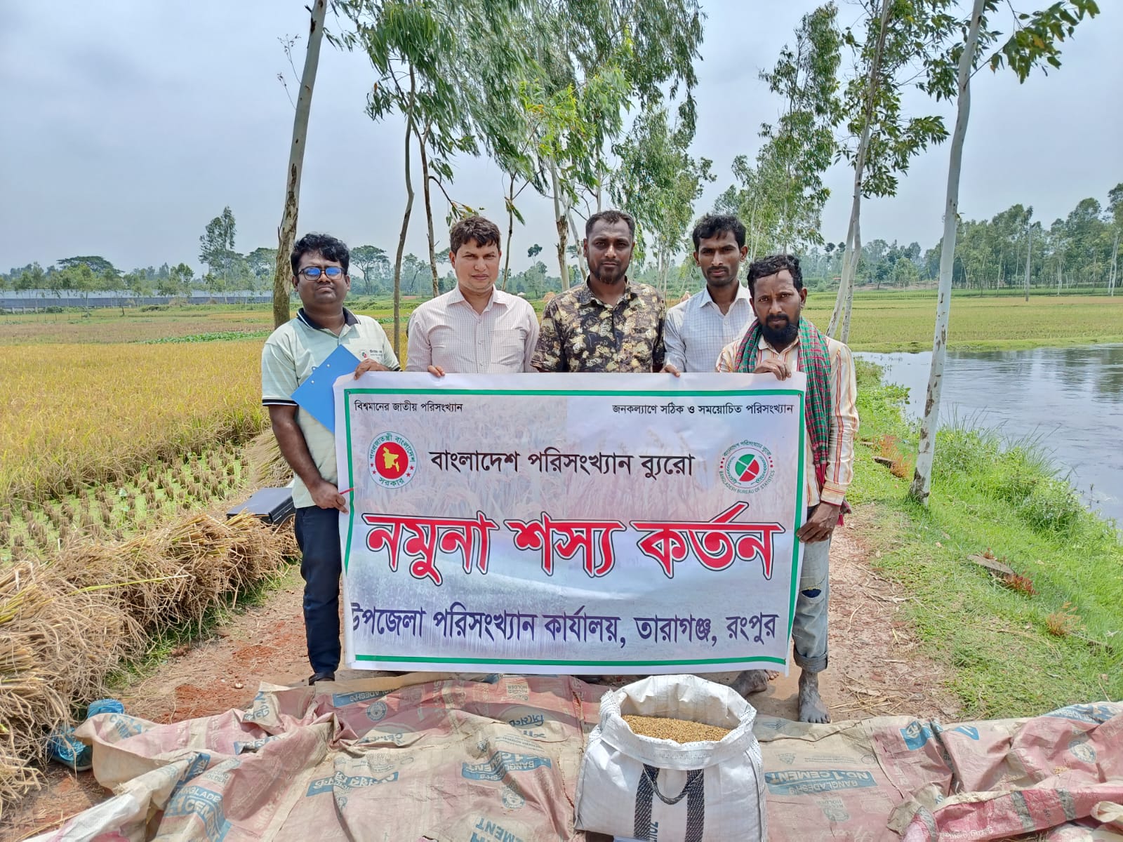 বোরো ফসলের নমুনা কর্তনের কাজ চলমান/2026