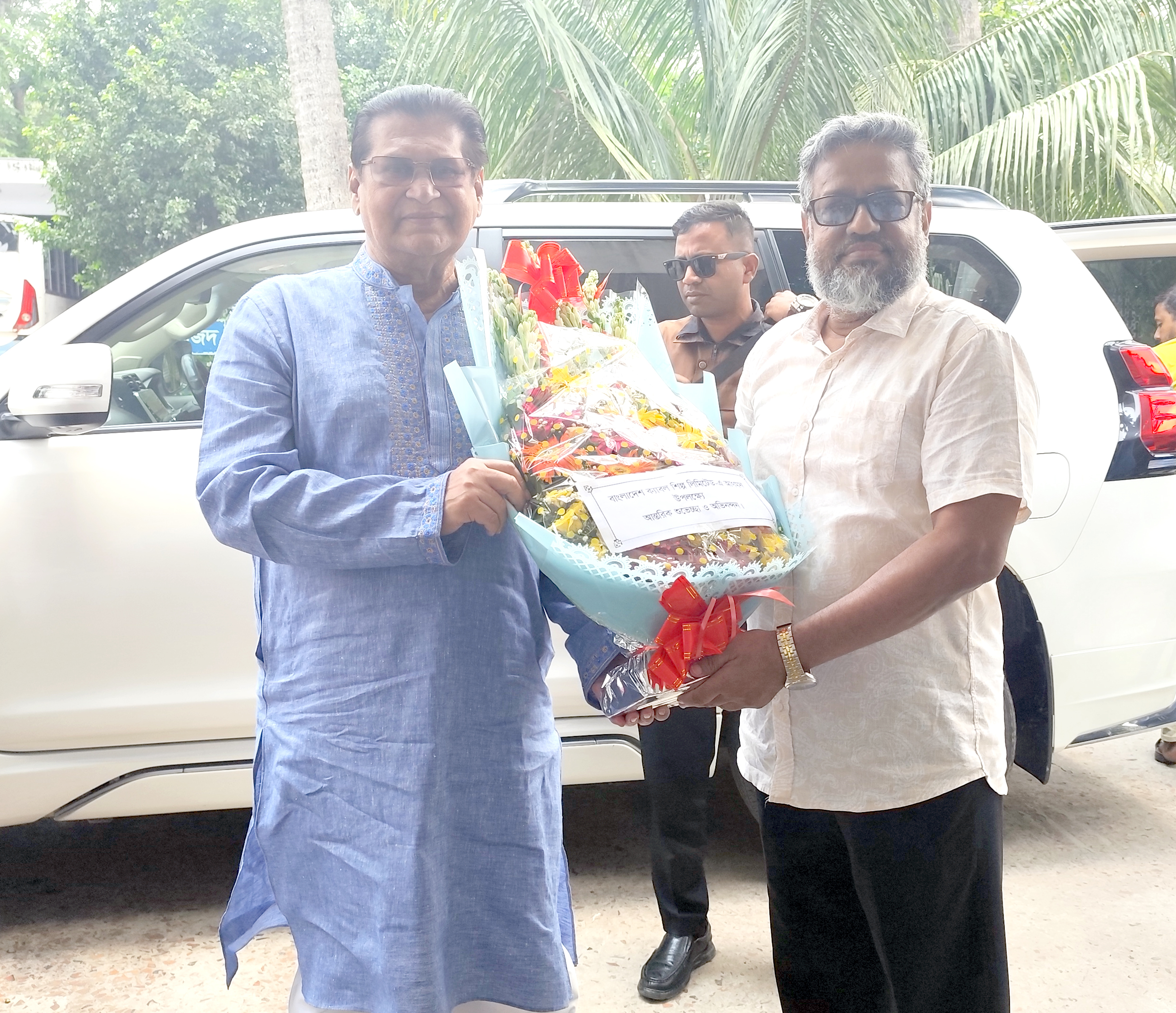 গণপ্রজাতন্ত্রী বাংলাদেশ সরকারের মাননীয় সংসদ সদস্য, খুলনা-৫ আসনের জনাব আলী আসগর লবি, এমপি মহোদয়ের বাংলাদেশ ক্যাবল শিল্প লিমিটেড, খুলনা পরিদর্শন