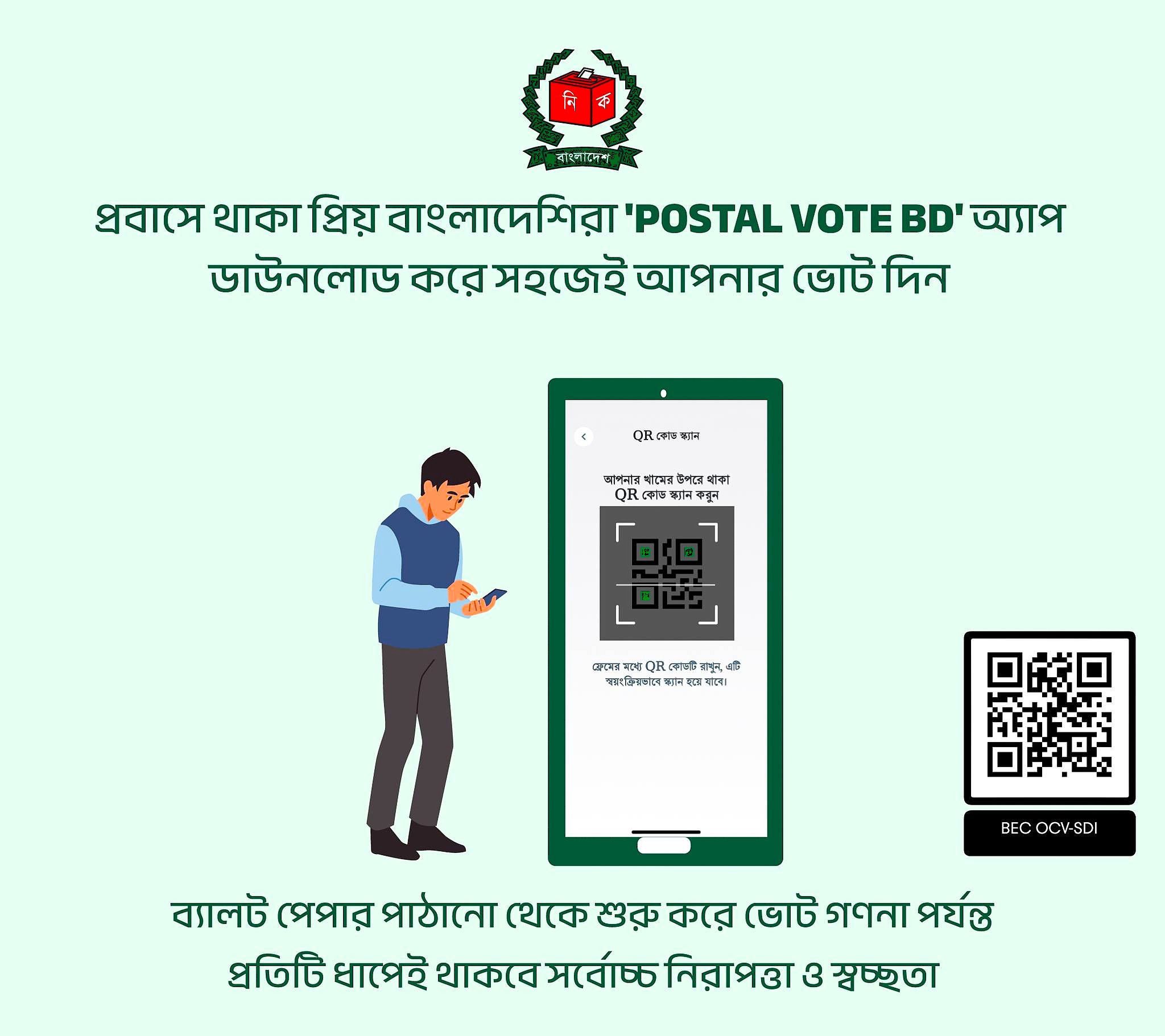 প্রবাস থেকে ডাকযোগে ভোট (Postal Vote)