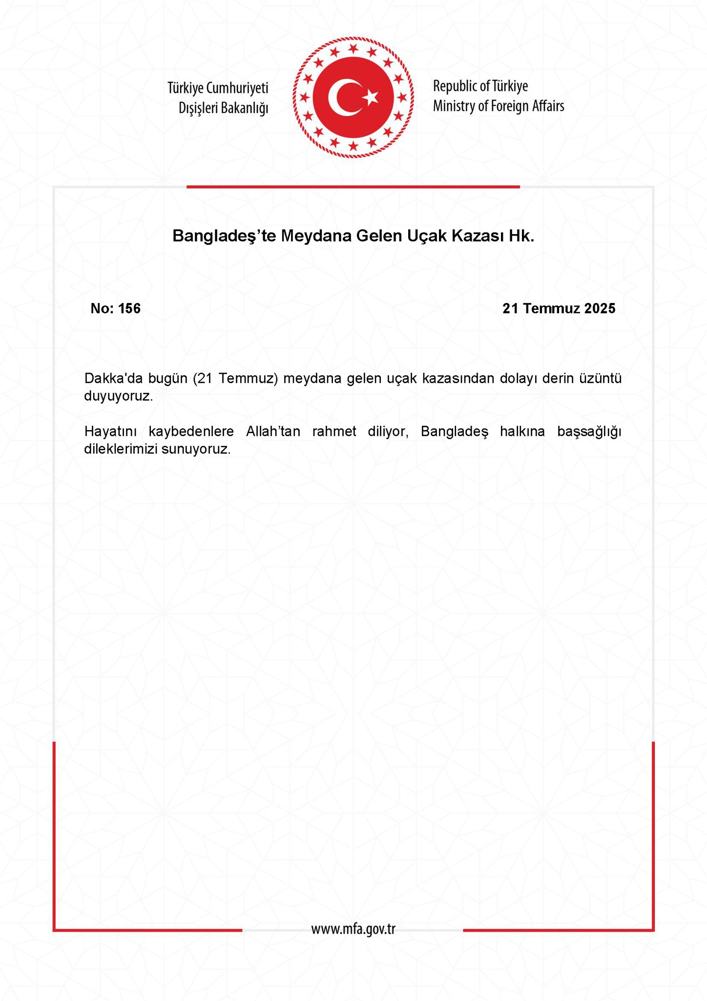 Regarding the Plane Crash