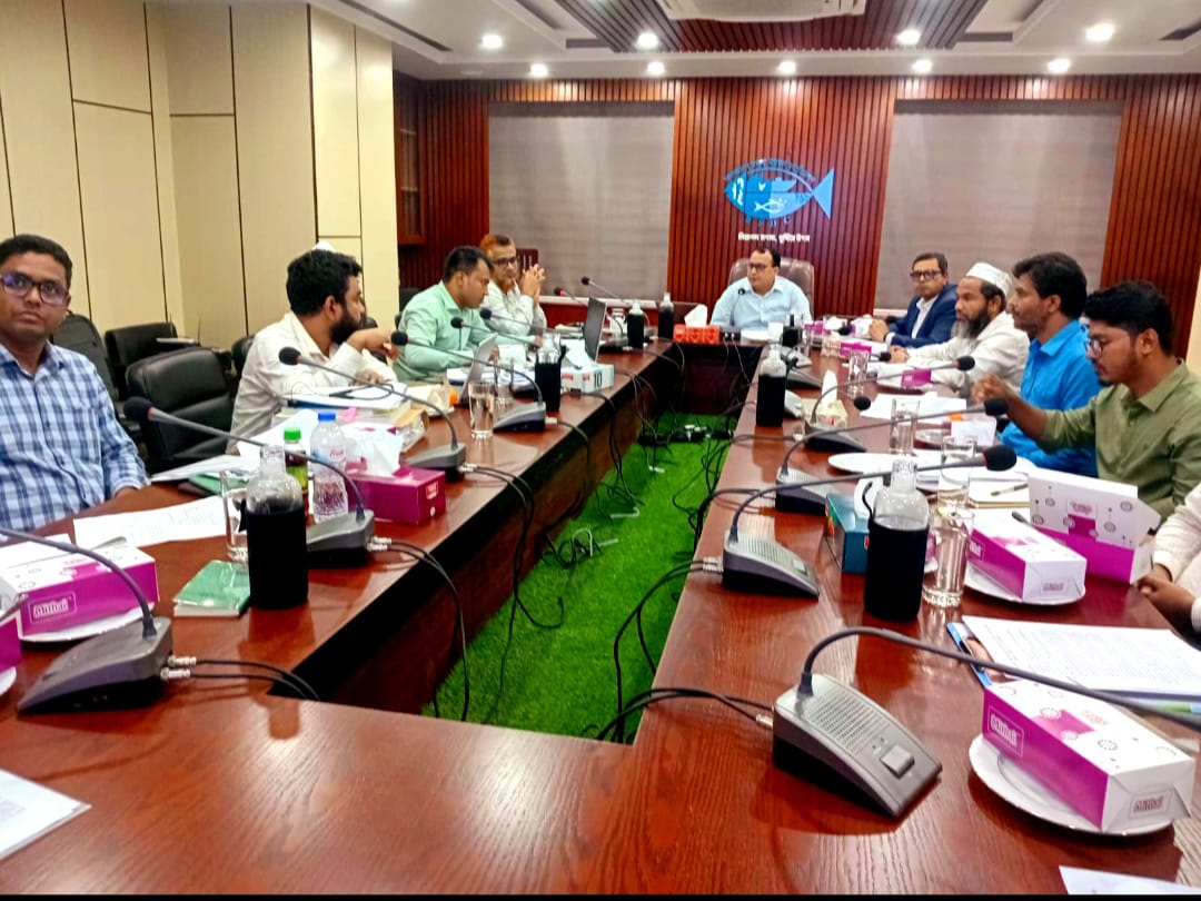 কর্পোরেশন কর্তৃক বাস্তবায়নাধীন “Improvement of Fish Landing Center of Fisheries Development Corporation in Cox’s Bazar District” প্রকল্পের প্রকল্প বাস্তাবয়ন কমিটির (PIC) সভা ১২ আগস্ট ২০২৬ তারিখ প্রধান কার্যালয়ের সভাকক্ষে অনুষ্ঠিত হয়