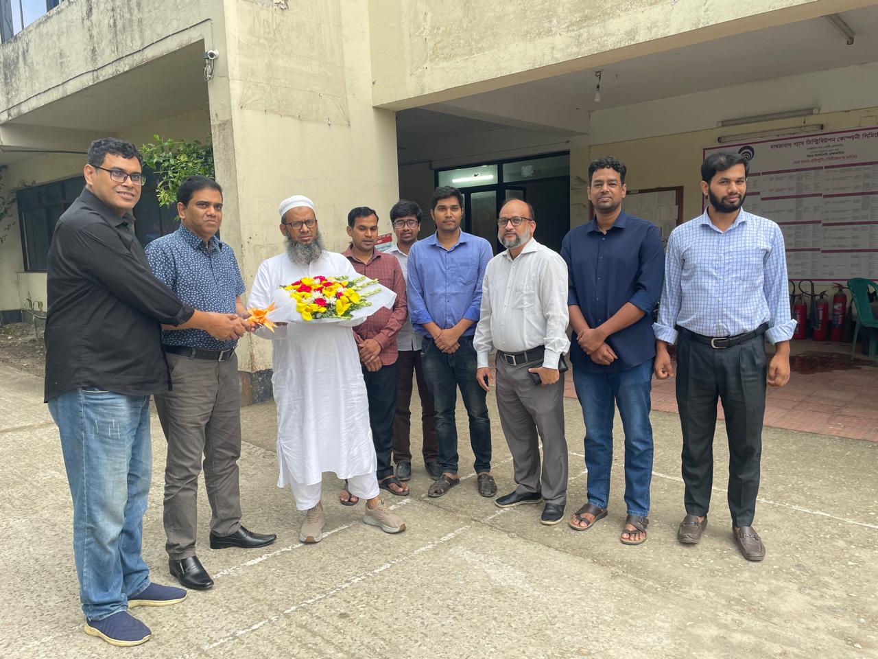 বিজিডিসিএল এর ব্যবস্থাপনা পরিচালক প্রকৌশলী মোঃ ফজলে আলম-এর বিজিডিসিএল, ব্রাহ্মণবাড়িয়া-অফিস পরিদর্শন