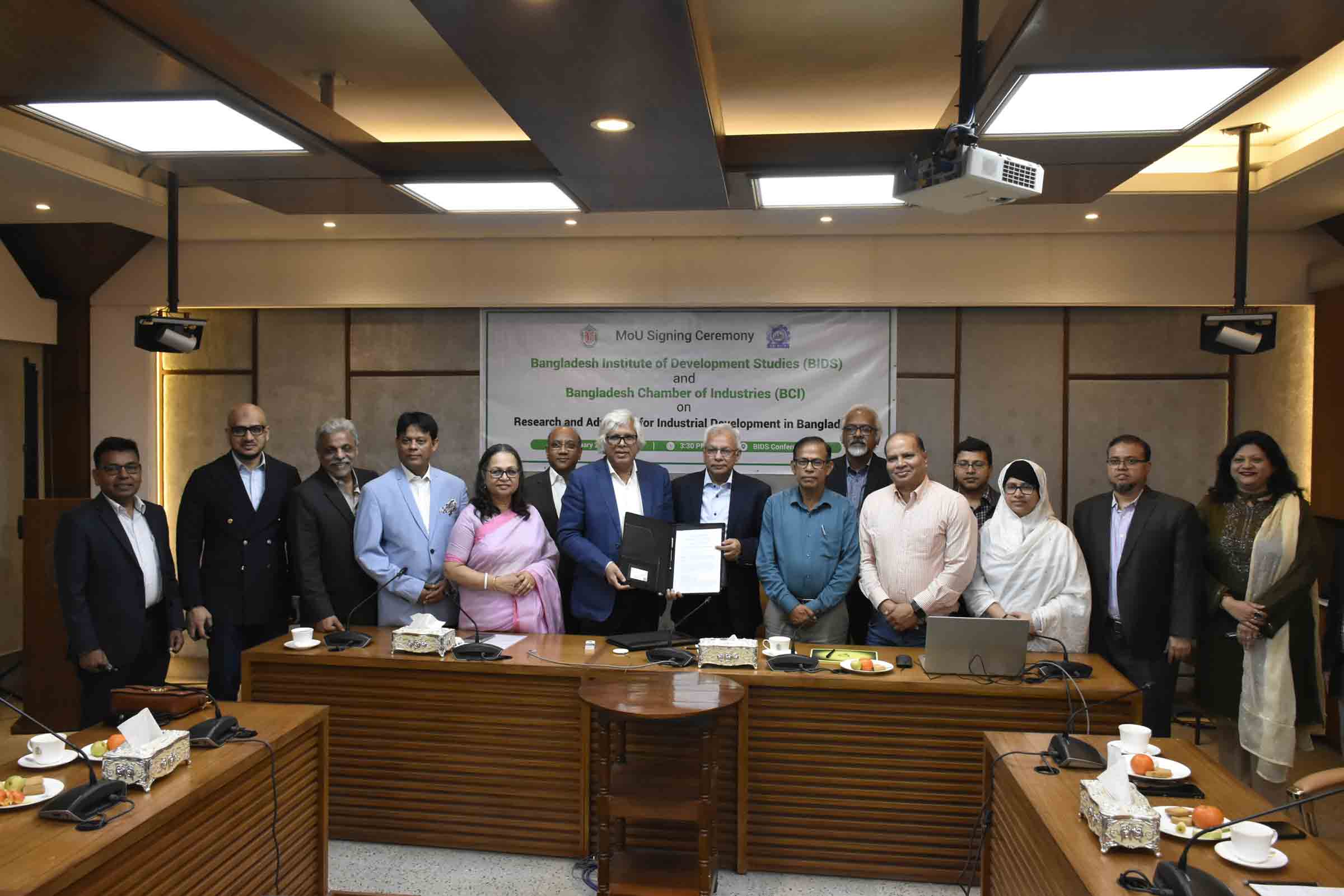 MoU Signed between BIDS and BCI on Research and Advocacy for Industrial Development
