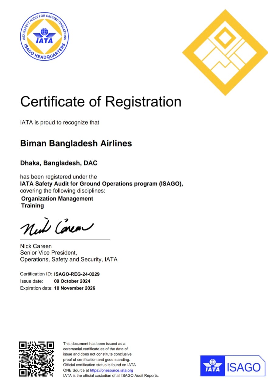 ISAGO Certificate