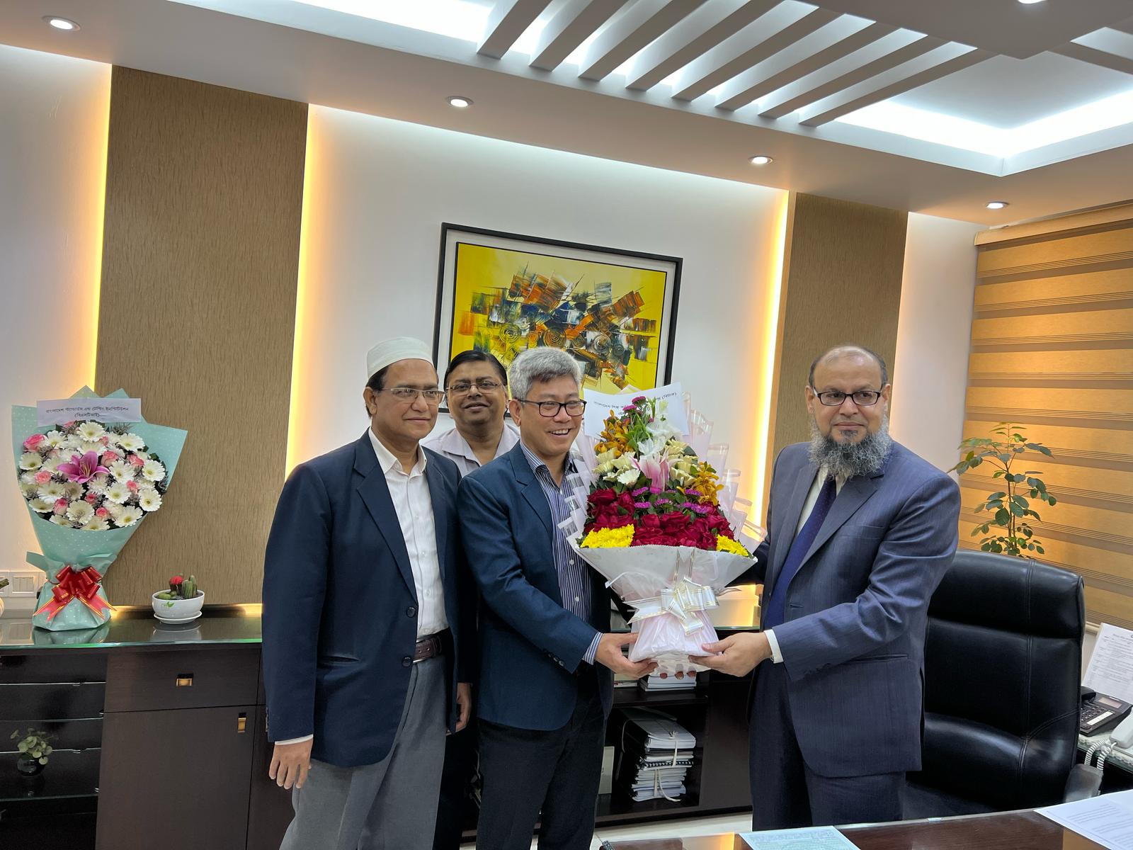 নবনিযুক্ত শিল্প সচিব জনাব মোঃ ওবায়দুর রহমান মহোদয়কে বিটাক কর্তৃক শুভেচ্ছা প্রদান।