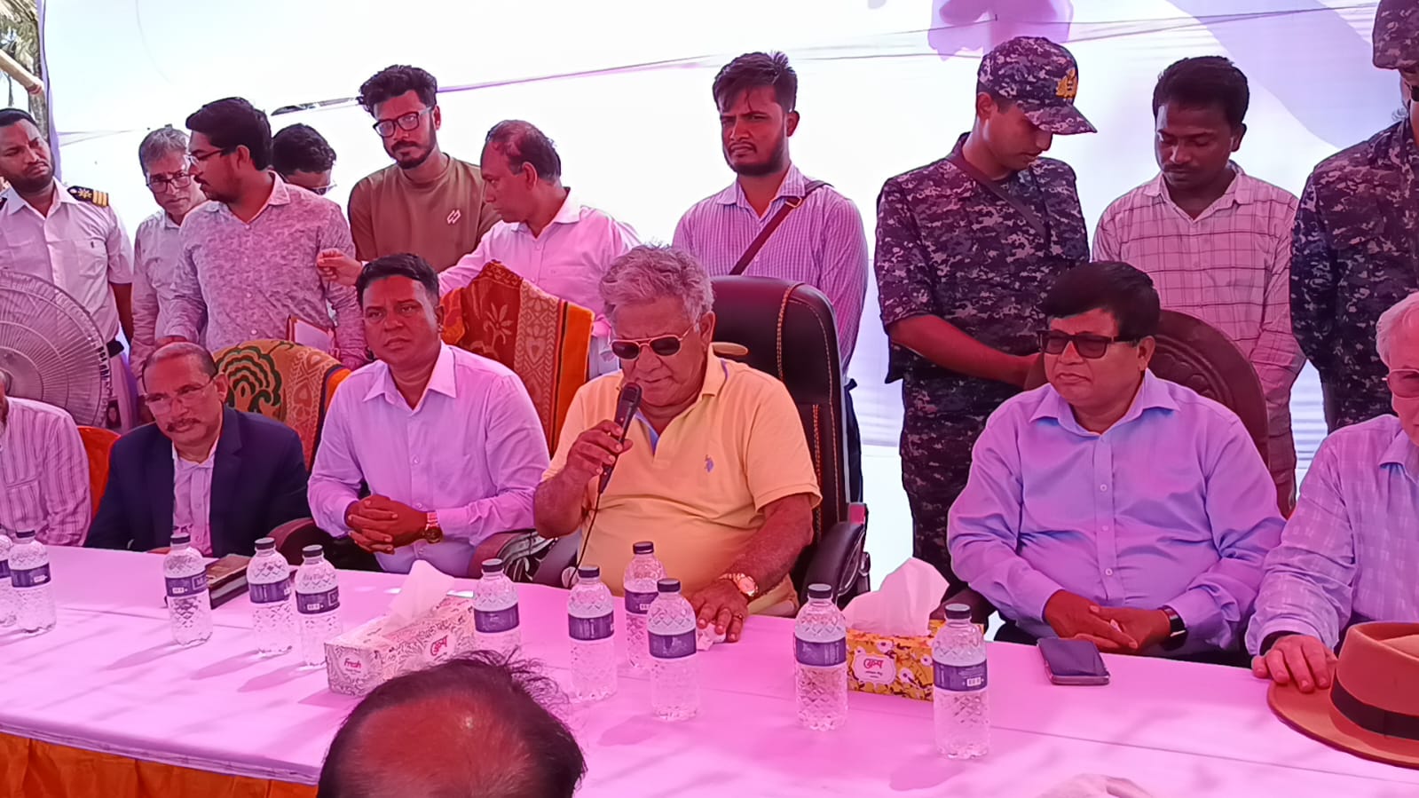 গত ২৮.১০.২০২৫ খ্রিঃ তারিখে নৌপরিবহন এবং শ্রম ও কর্মসংস্থান মন্ত্রণালয়ের মাননীয় উপদেষ্টা ব্রিগেডিয়ার জেনারেল অবঃ এম সাখাওয়াত হোসেন নোয়াখালী জেলার হাতিয়ার নলচিড়া ঘাট পরিদর্শন করেন। পরিদর্শনকালীন সময়ে বিআইডব্লিউটিসি'র চেয়ারম্যান মোঃ সলিম উল্লাহ মহোদয় উপস্থিত ছিলেন।