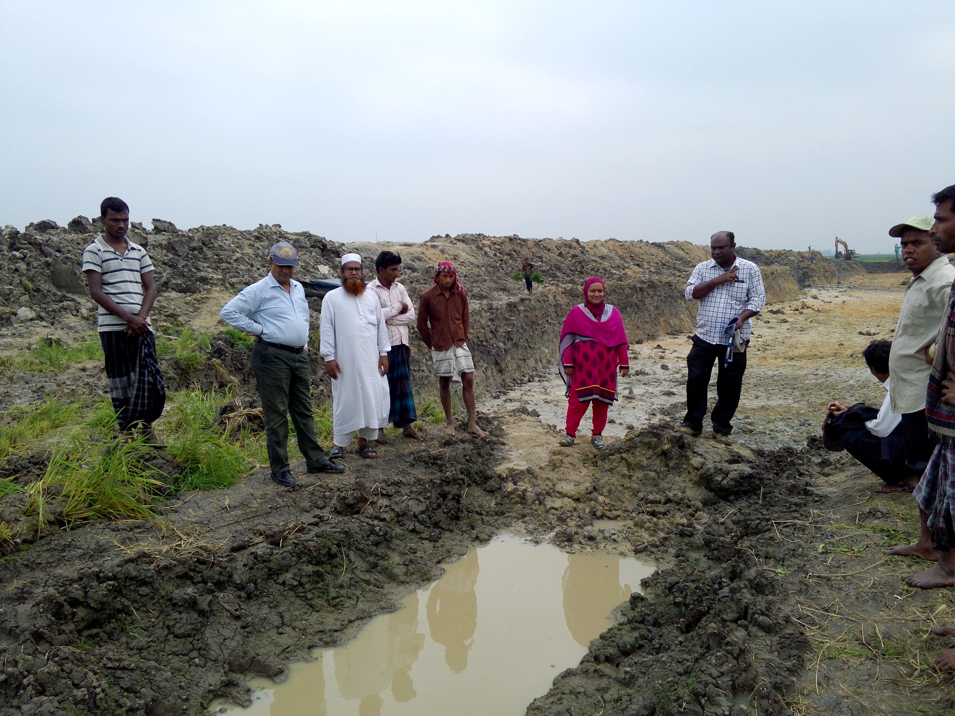 খাল খননের সময় পরিদর্শন
