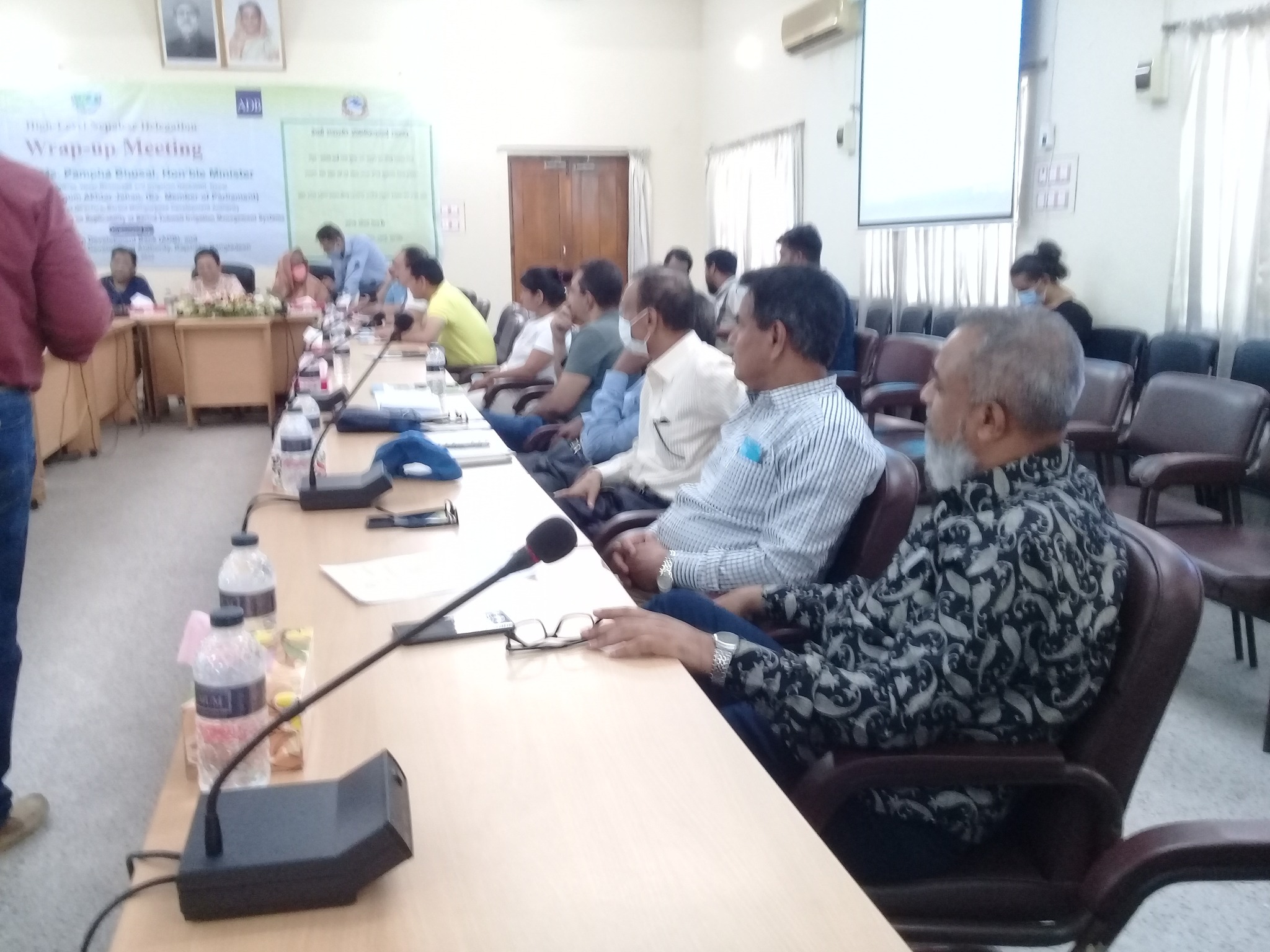 High-level Nepalese Delegation Wrap-up Meeting.. Led byঃ Ms.pampha Bhusal,Hon'ble minister Ministry of Energy, water Resources and irrigation (MoEWRI).Nepal. Presided byঃBegum Akhtar jahan(EX. MP) Chairman, BMDA.