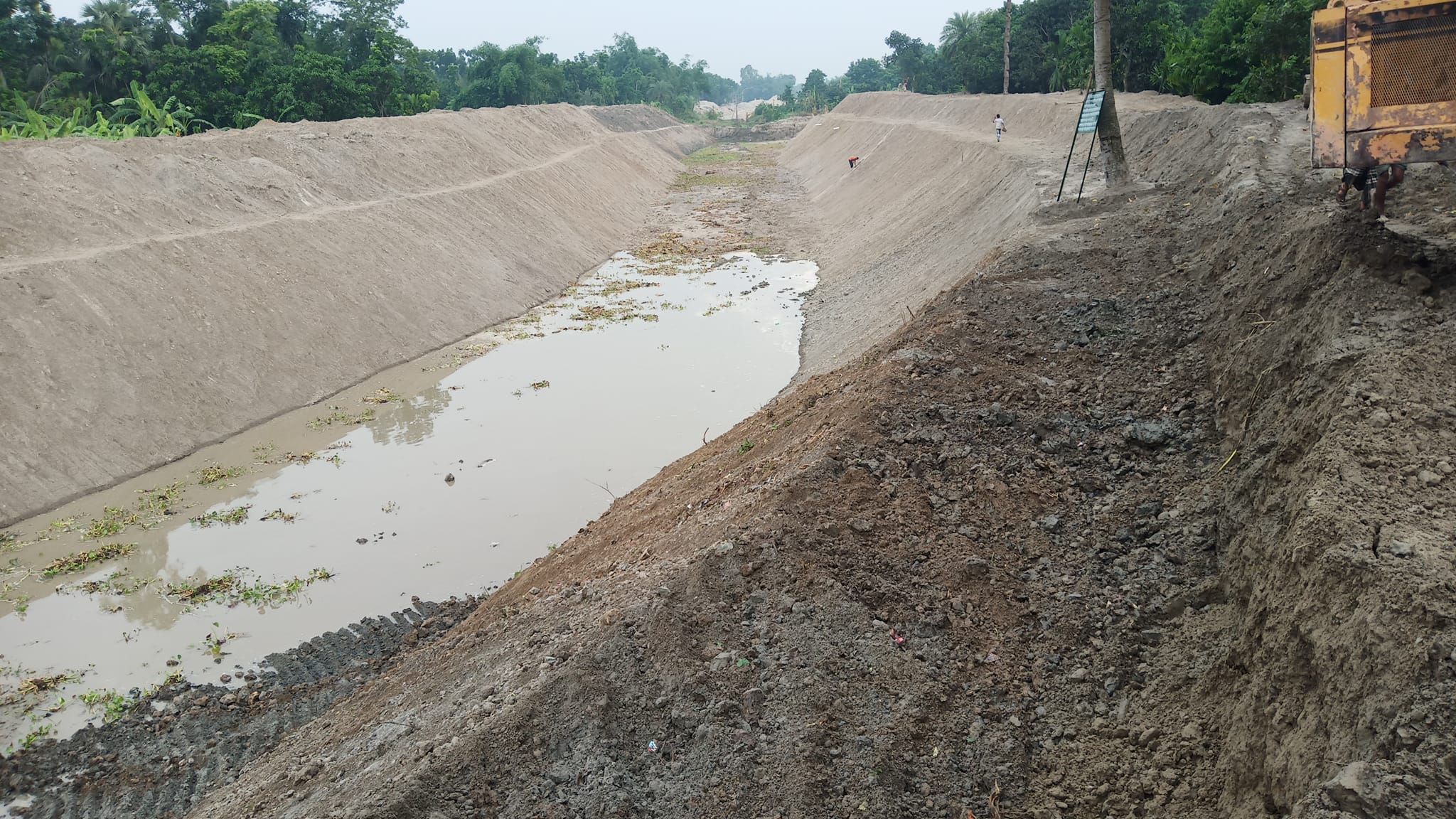 Re-excavation of khal under EIND project at Boraigram upazila in Natore district