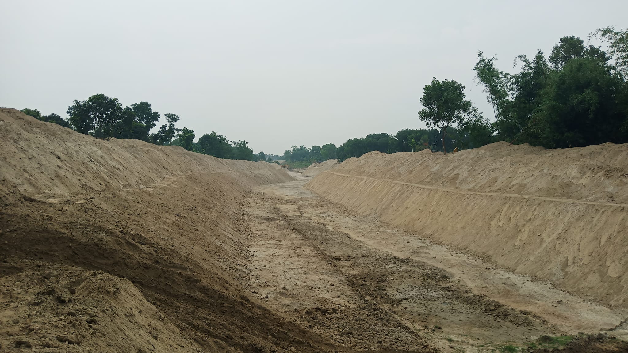 Re-excavation of khal under EIND project at Boraigram upazila in Natore district