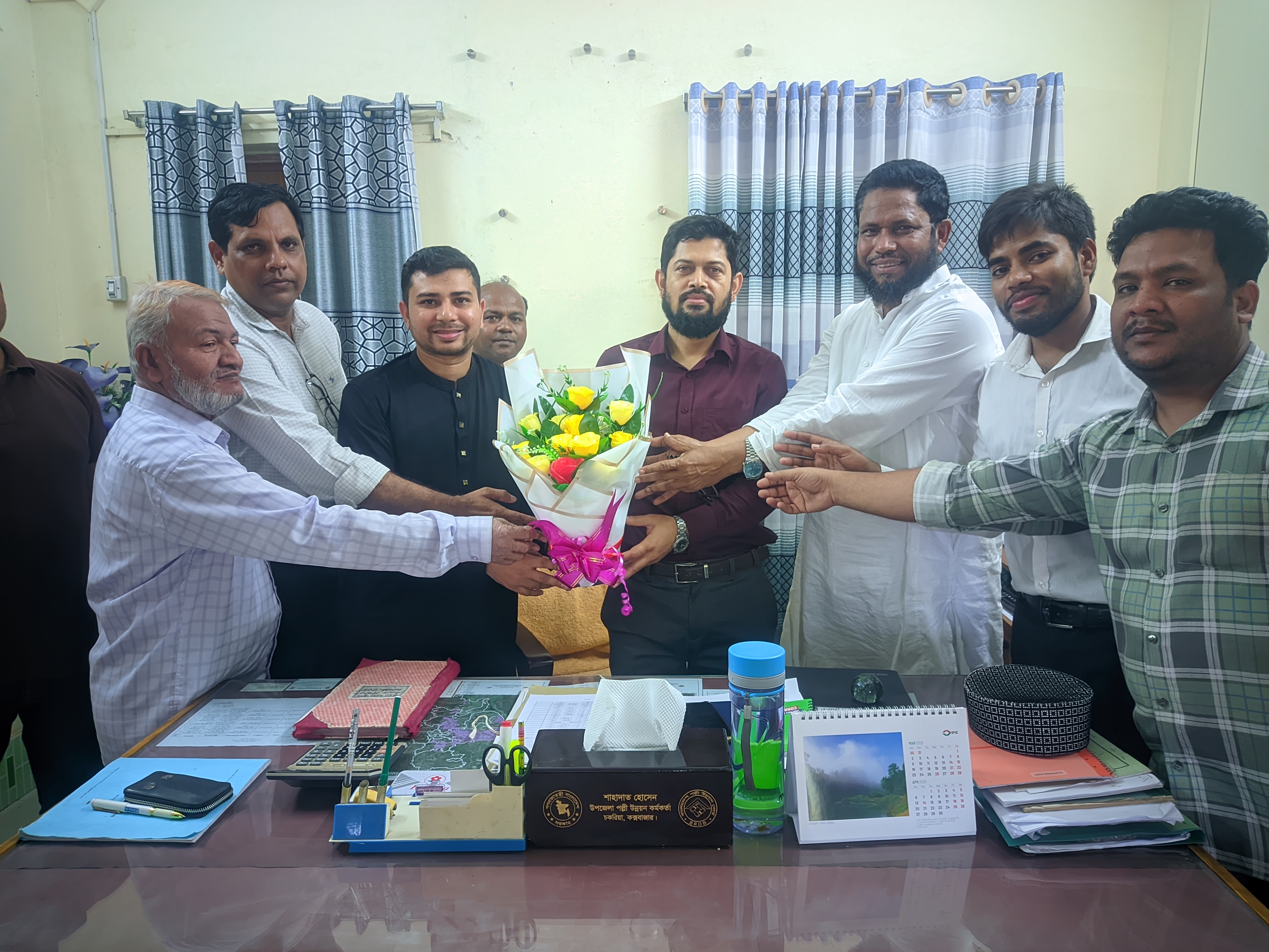 কক্সবাজারের উপপরিচালক বিআরডিবি মহোদয়কে চকরিয়া উপজেলার বিআরডিবি পরিবার কর্তৃক বরণ