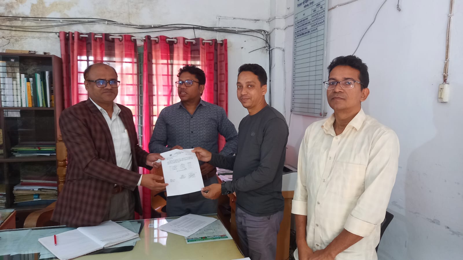 মোহাম্মদ কামাল উদ্দীন, উপপরিচালক, জেলা বিআরডিবি অফিসার, চাঁদপুর মহোদয়ের উপজেলা বিআরডিবি কার্যালয় ফরিদগঞ্জে শুভাগমন