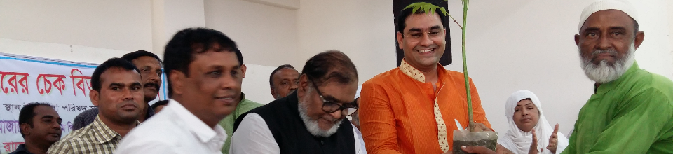 বীর মুক্তিযোদ্ধাকে চেক ও চারা বিতরণ