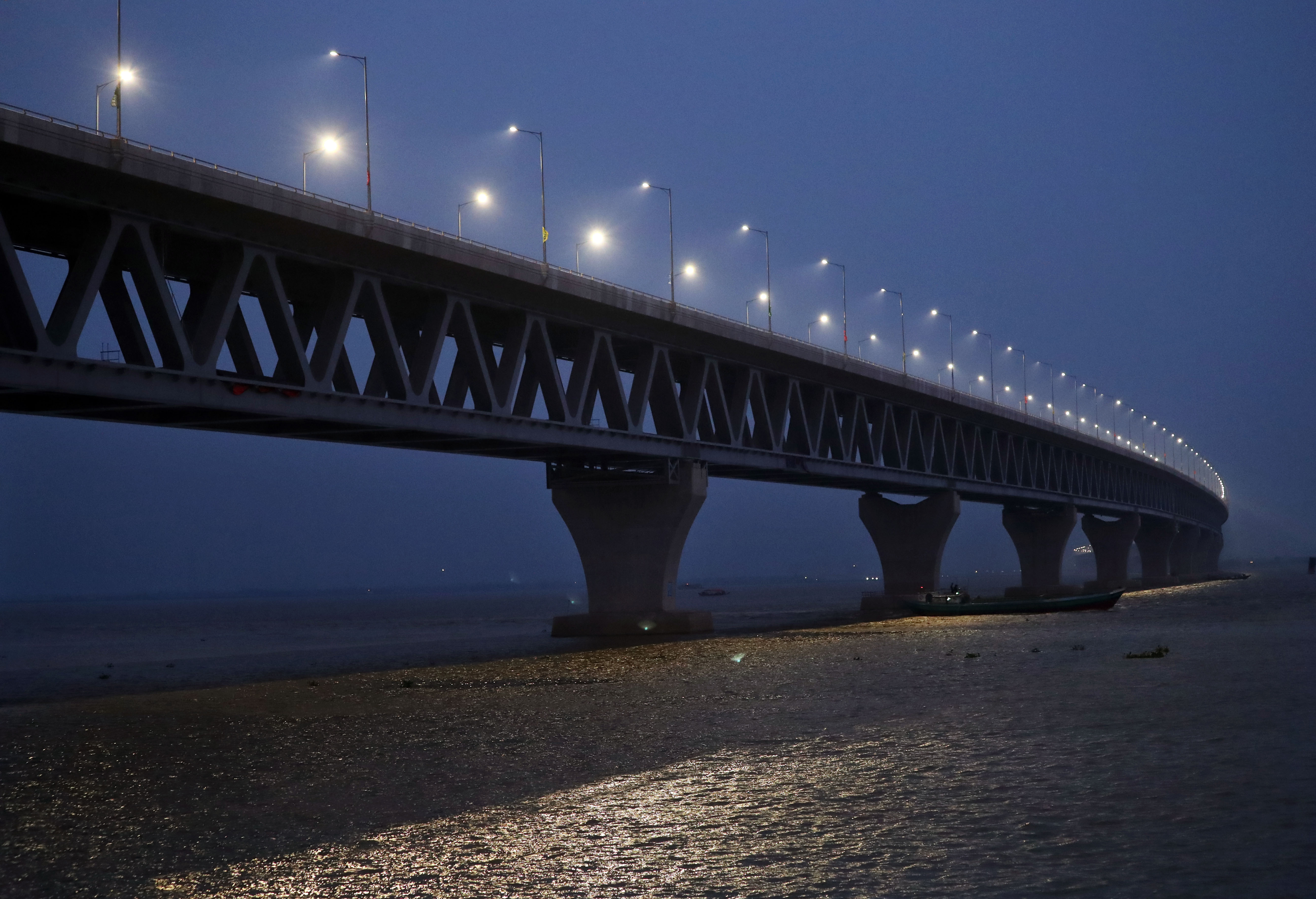 পদ্মা নদীর নাইট ভিউ