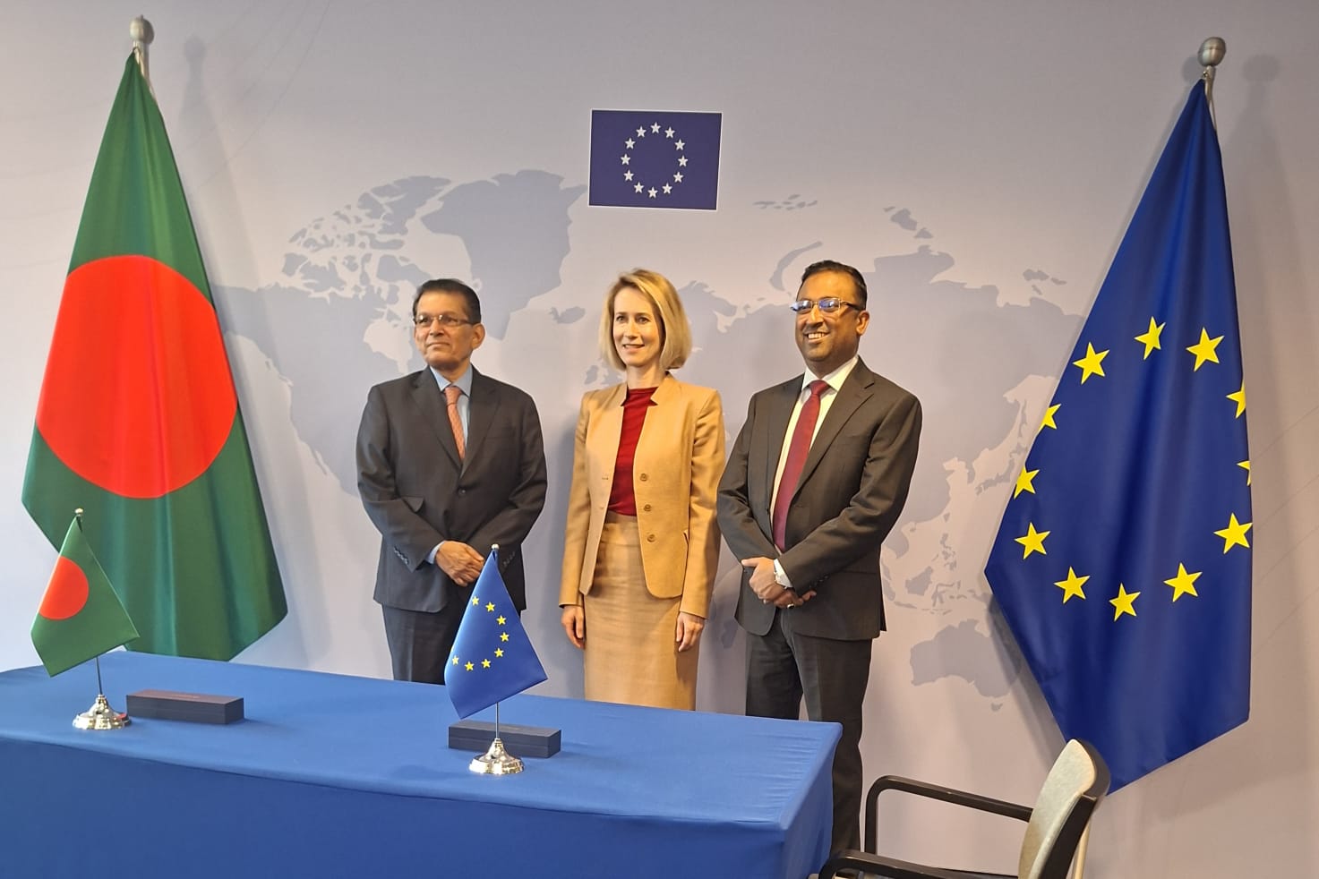 Meeting between Hon’ble Foreign Minister of Bangladesh H.E. Dr. Khalilur Rahman and H.E. Ms. Kaja Kallas, High Representative for Foreign Affairs and Security Policy and Vice-President of the European Commission, in Brussels at EEAS building