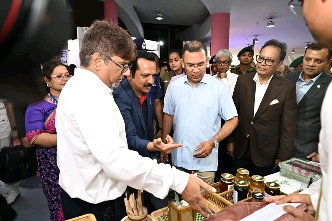 'বাংলাদেশ ইনোভেশন ফেয়ার-২০২৬' এ মাননীয় প্রধানমন্ত্রী জনাব জনাব তারেক রহমানের বিসিক স্টল পরিদর্শন