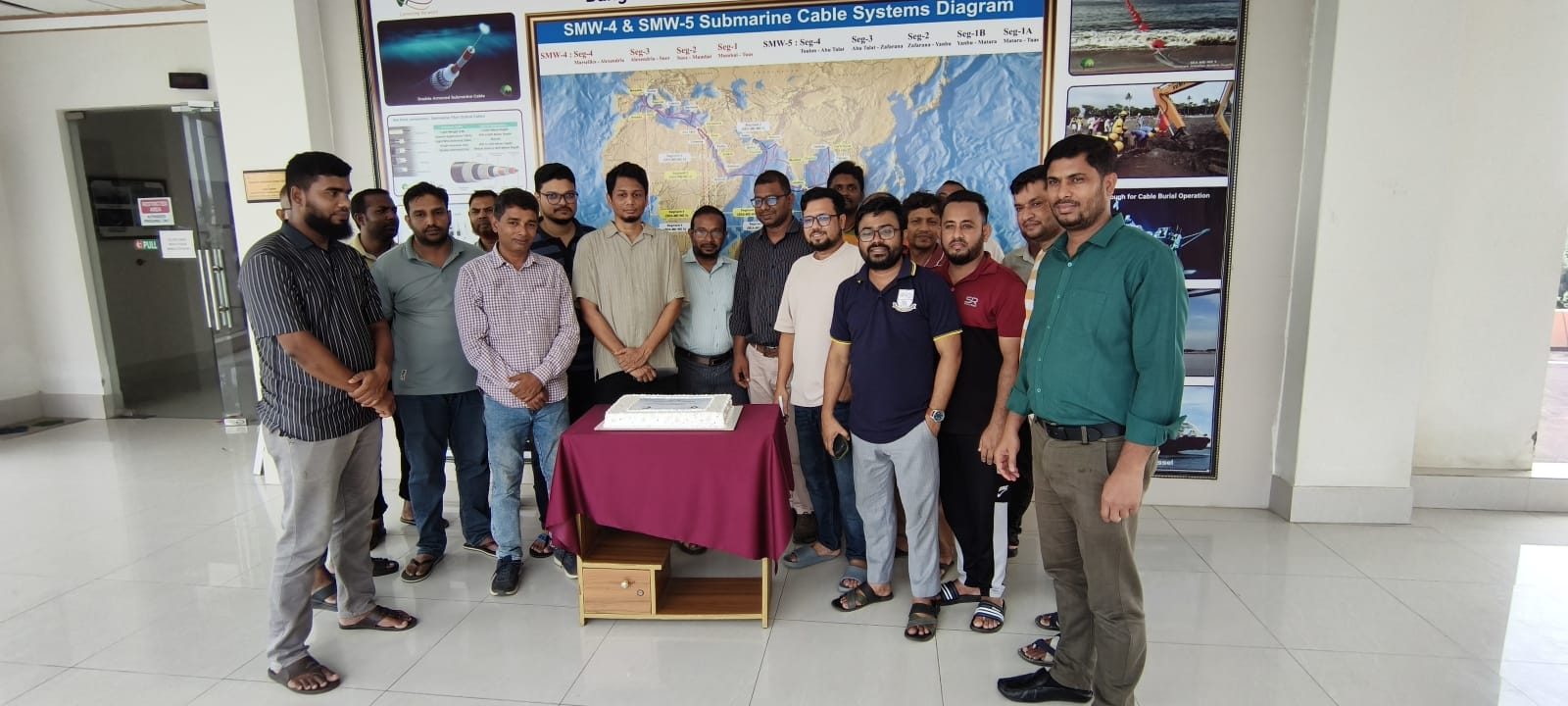 কুয়াকাটা ল্যান্ডিং স্টেশনে দেশের প্রথম সাবমেরিন ক্যাবল SEA-ME-WE 4 (SMW4)-এর সফল ২০ বছর পূর্তি উদযাপন