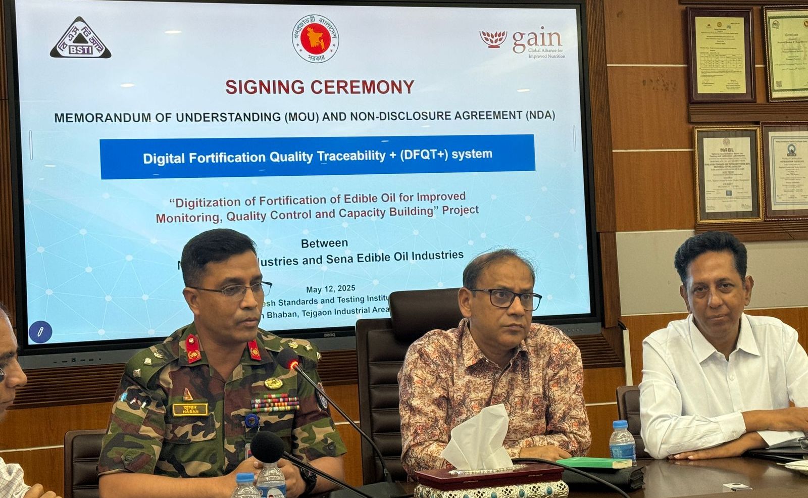 MOU and NDA Signing Ceremony between MOIND and Sena Edible Oil