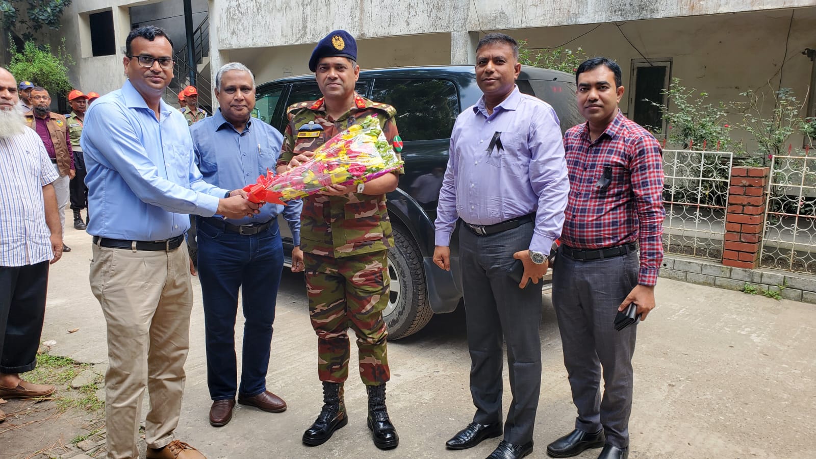 পিপিপি প্রকল্পের অগ্রগতি তরান্বিত করার লক্ষে বিটিএমসি’র চেয়ারম্যান ব্রিগেডিয়ার জেনারেল জিয়াউল হক ২০/৮/২০২৩খ্রিঃ তারিখে ডেমরাস্থ আহমেদ বাওয়ানি টেক্সটাইল মিল সারেজমিনে পরিদর্শন।