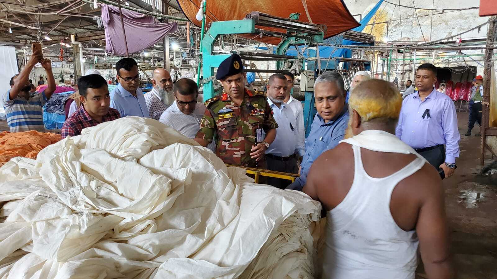 পিপিপি প্রকল্পের অগ্রগতি তরান্বিত করার লক্ষে বিটিএমসি’র চেয়ারম্যান ব্রিগেডিয়ার জেনারেল জিয়াউল হক ২০/৮/২০২৩খ্রিঃ তারিখে ডেমরাস্থ আহমেদ বাওয়ানি টেক্সটাইল মিল সারেজমিনে পরিদর্শন।